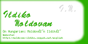 ildiko moldovan business card